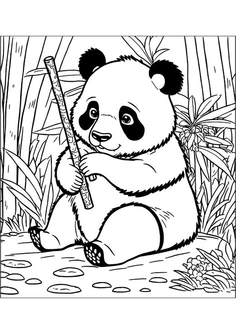 cute panda pictures to color|panda bear coloring pages printable.